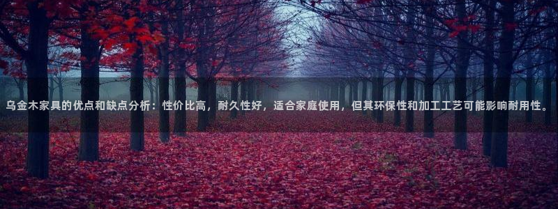 龙八国际手机版下载平台：乌金木家具的优点和缺点分析：性价比高