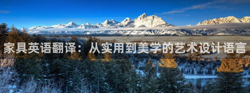 龙八国际登录：家具英语翻译：从实用到美学的艺术设计语言